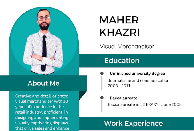 create a professional ats friendly CV and cover letter